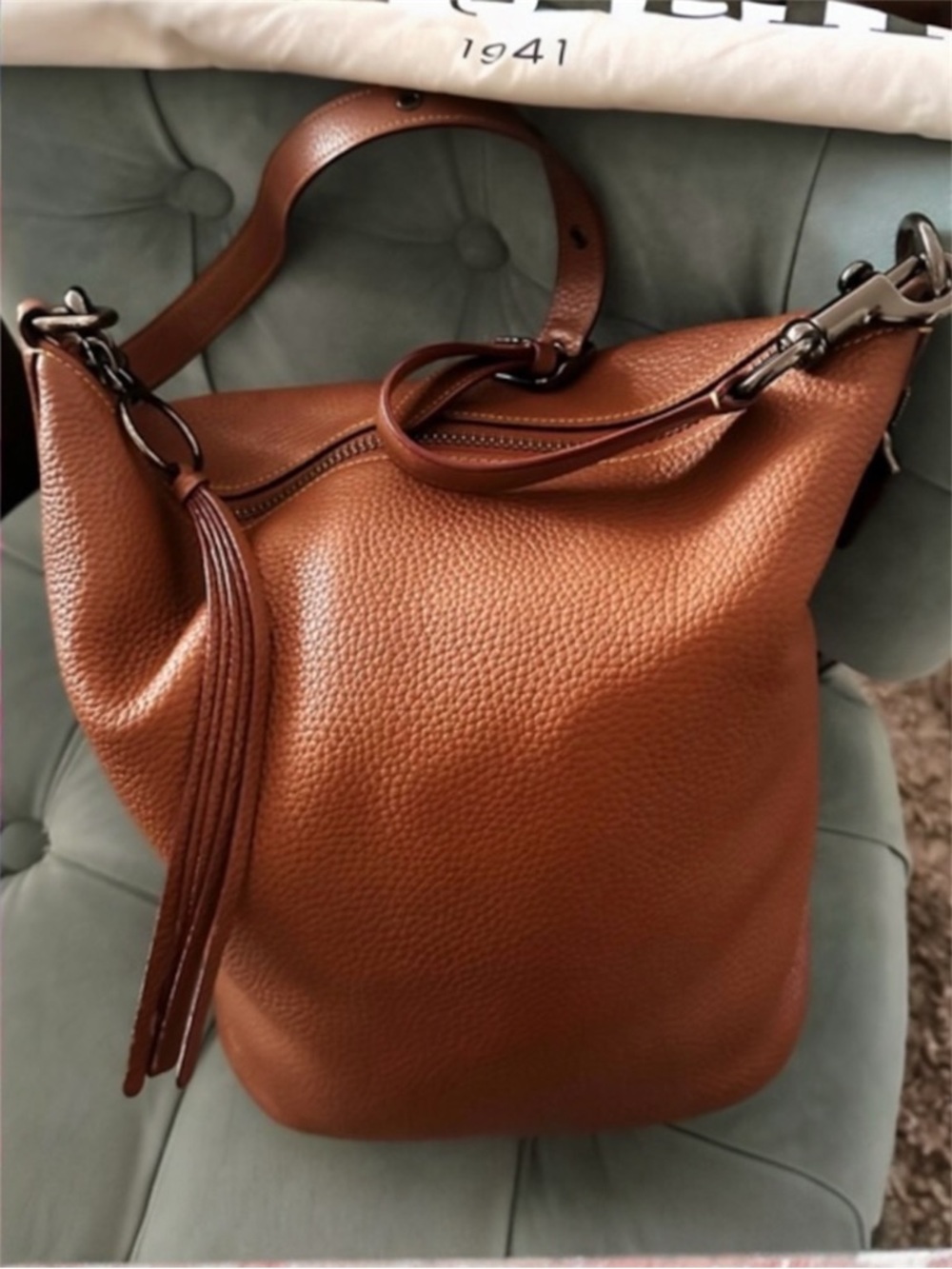 COACH 1941 SADDLE BAG LARGE HOBO DUFFLE BAG 29257